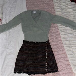 Chic Black and Brown Women's Skirt